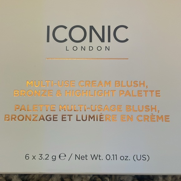 Iconic London multi use cream blush bronze & highlight palette Makeup New in Box - Picture 3 of 4